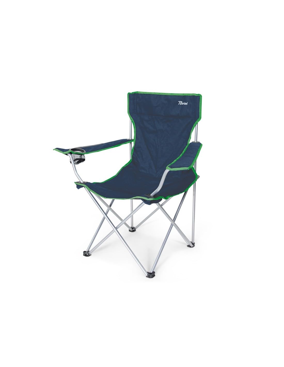 Bertoni Great sedia pieghevole campeggio blu/verde 54x45x90 cm