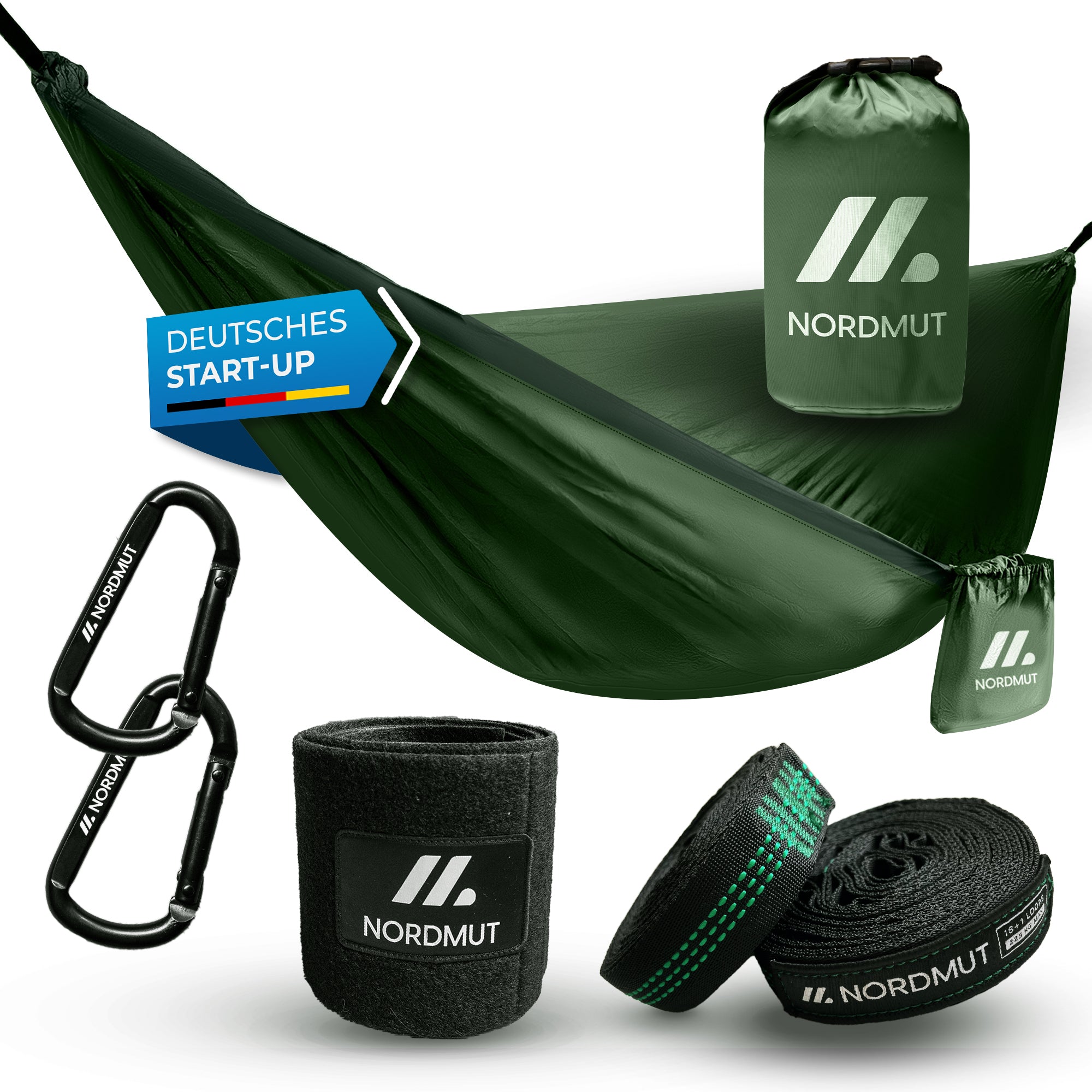 Nordmut Kalix amaca outdoor verde 1 persona