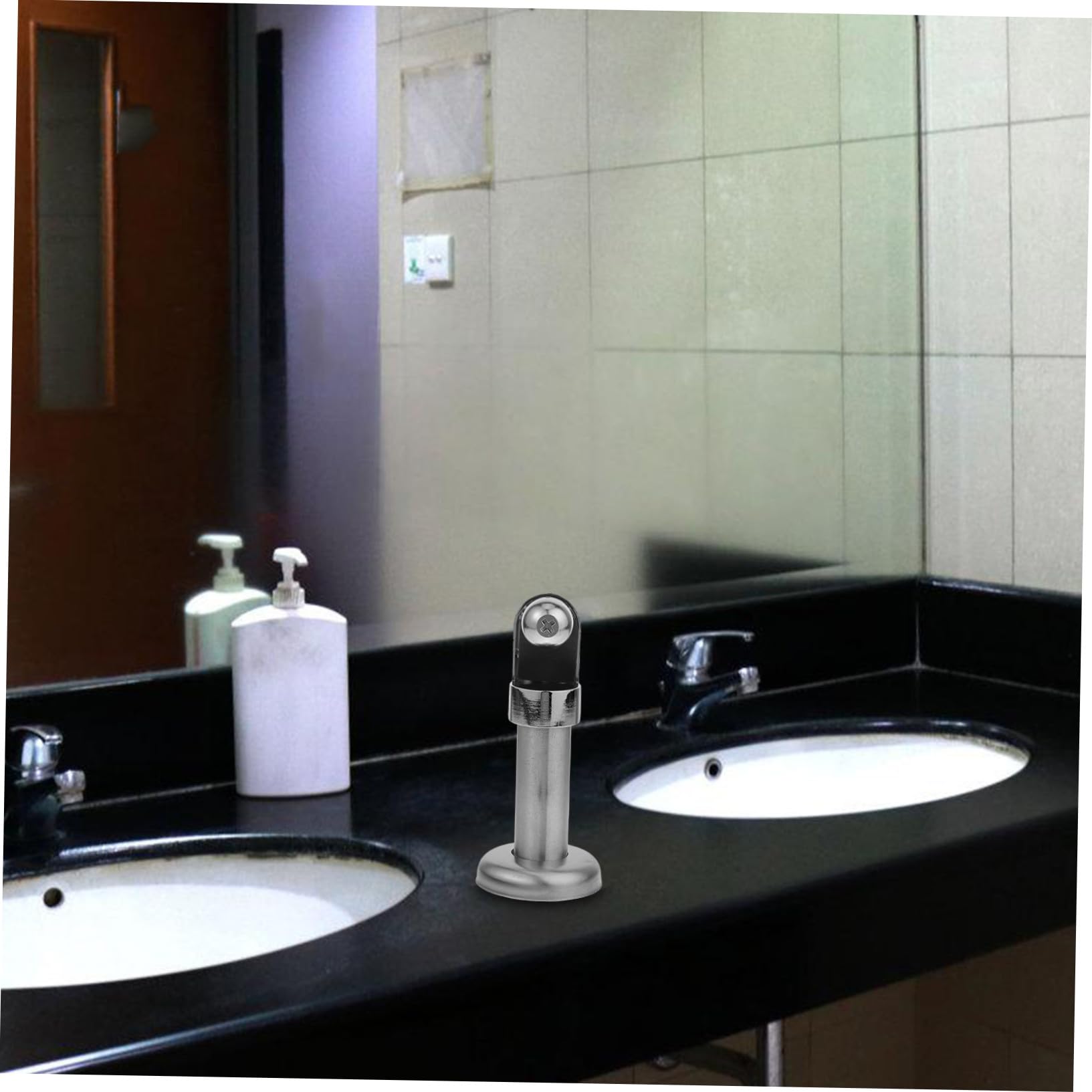 Tokidny Divisorio WC Piedini Supporto Inox 2 Pezzi