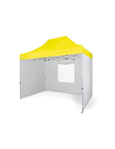 Bertoni Piramide tetto gazebo 3x4,5 giallo impermeabile PVC