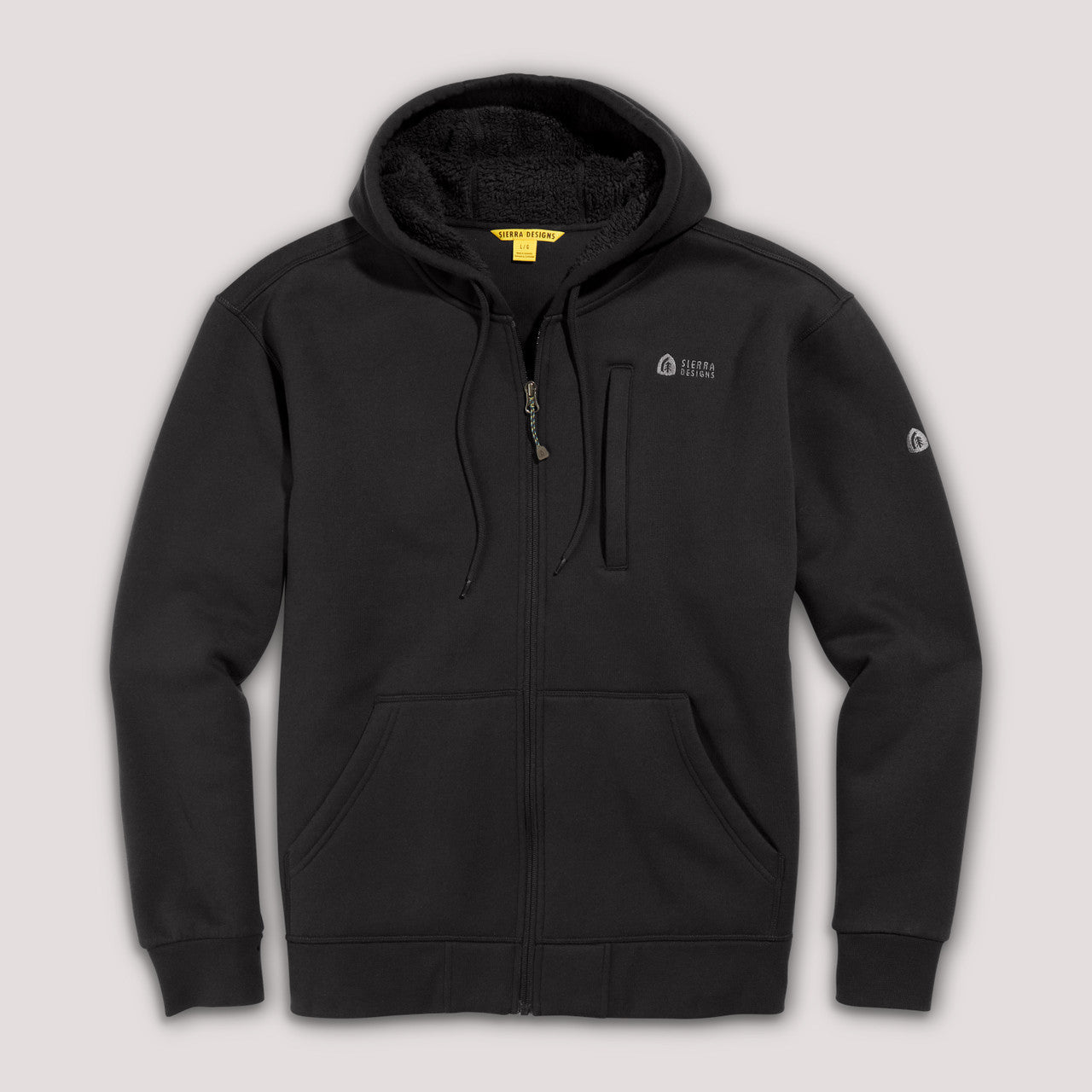 Sierra Designs Angora Hoodie felpa pile uomo Nero M