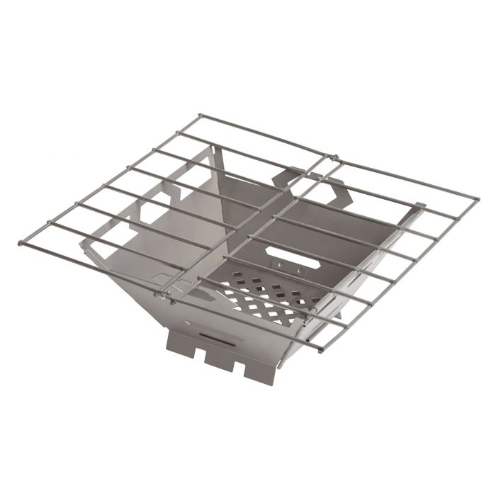 Vargo Fire Box Grill griglia pieghevole acciaio inox
