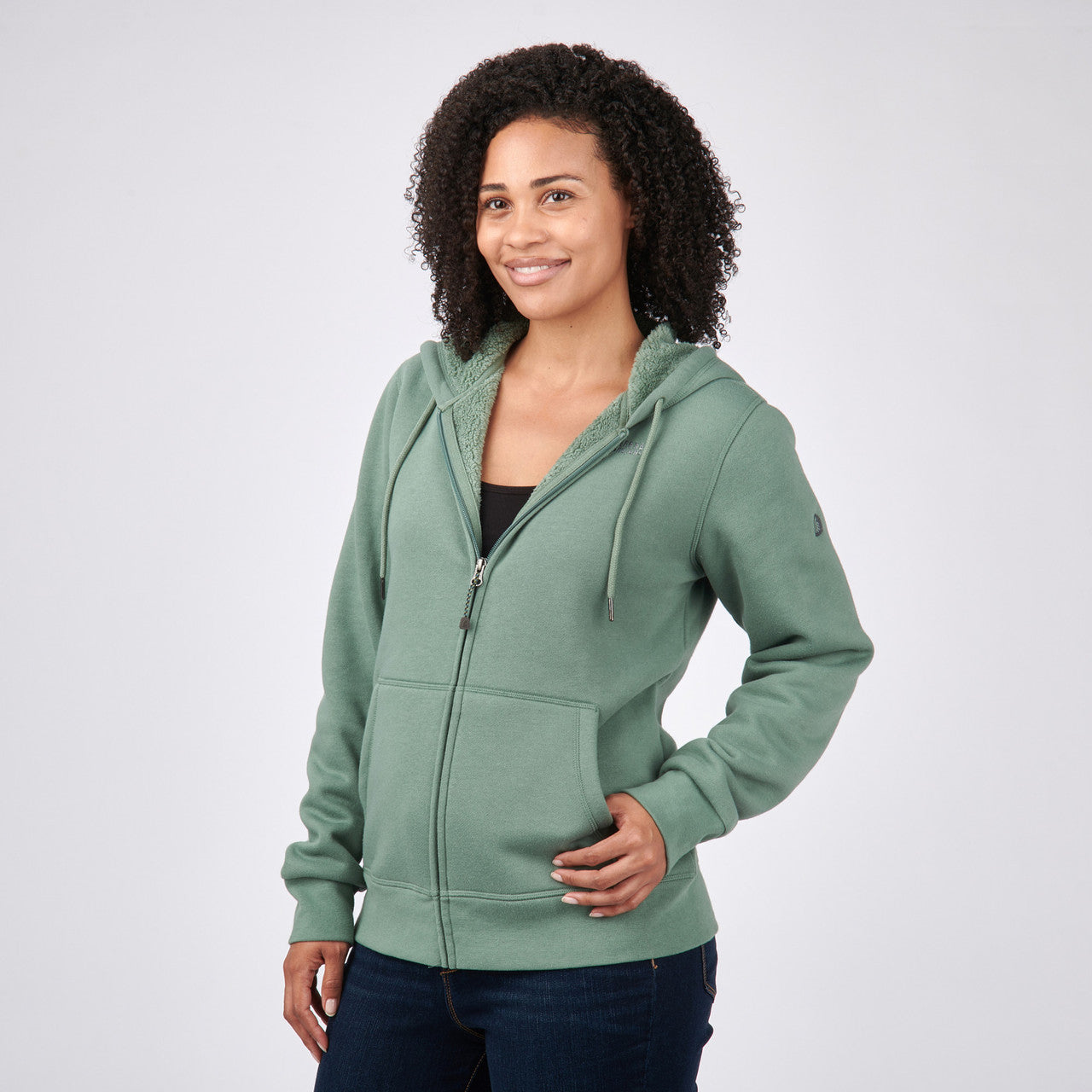 Sierra Designs Angora felpa donna MD Mulberry pile cappuccio