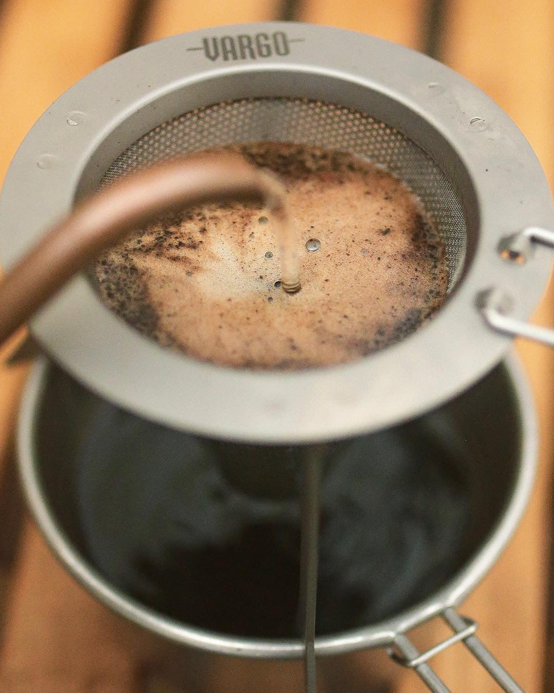 Vargo Travel Coffee Filter filtro titanio