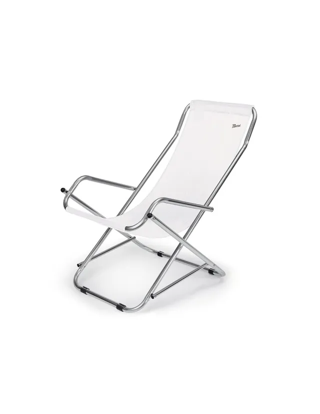 Bertoni Resort Sdraio alluminio bianco 80x52x89 cm