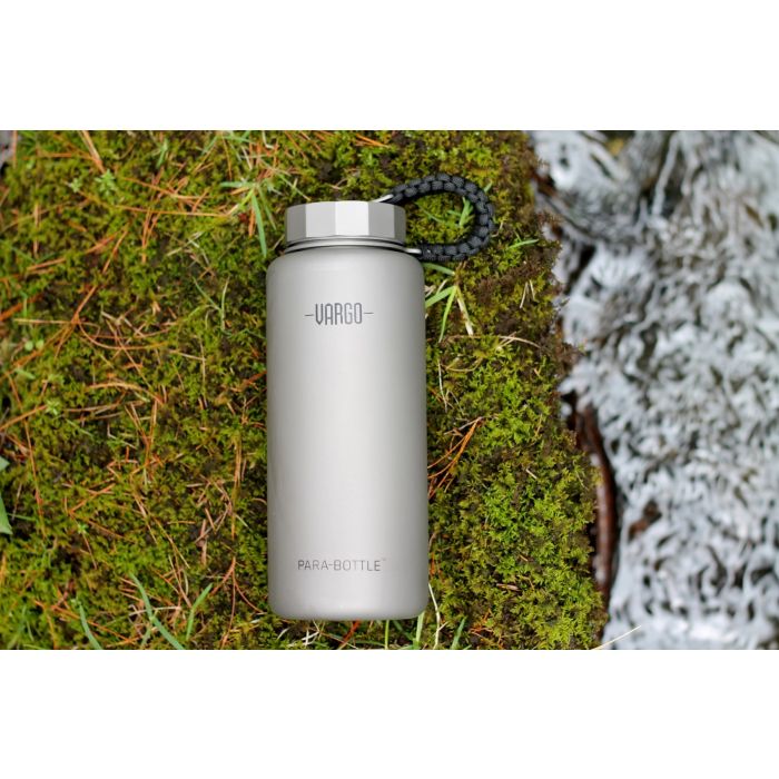 Vargo Titanium Para-Bottle Borraccia Titanio con Paracord