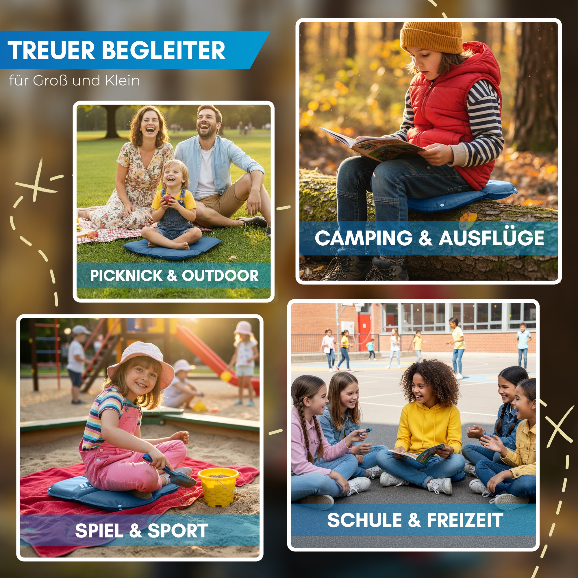 Nordmut Ylläs cuscino termico bambini blu 1 pezzo