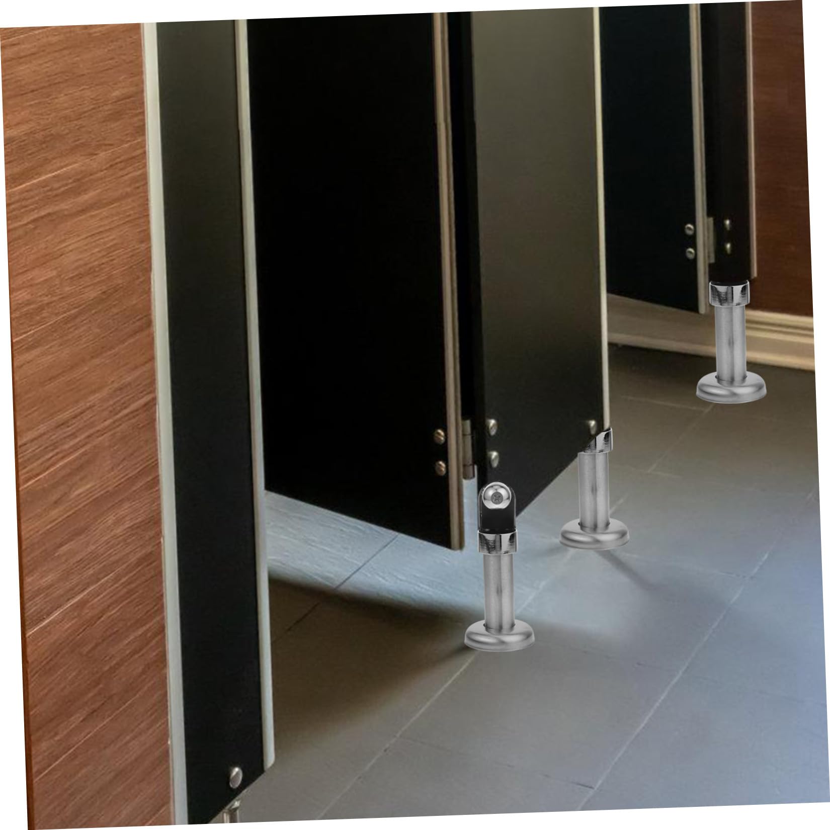 Tokidny Divisorio WC Piedini Supporto Inox 2 Pezzi