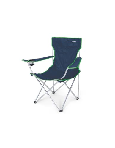 Bertoni Great sedia pieghevole campeggio blu/verde 54x45x90 cm