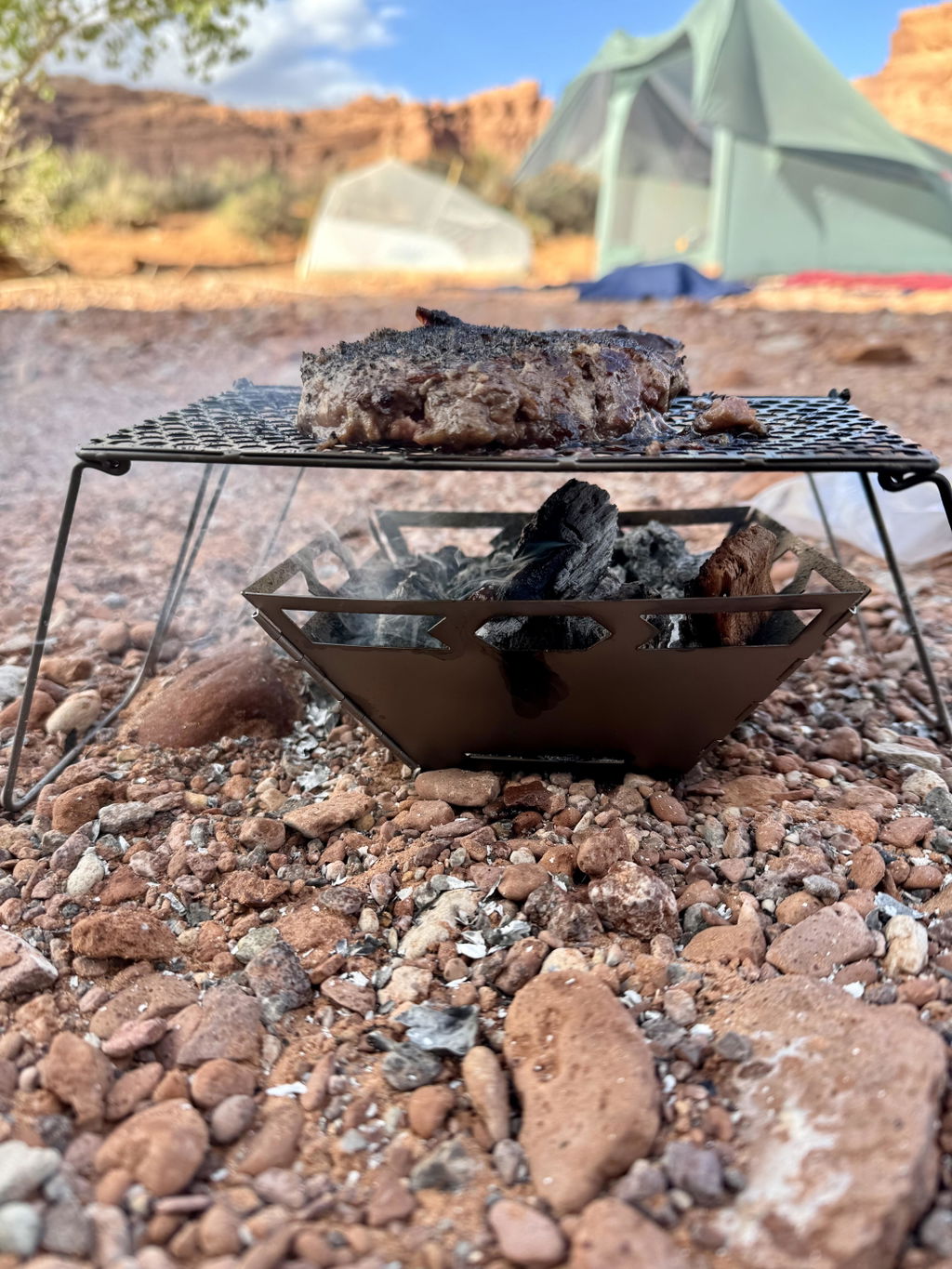 Vargo Fire Box Grill 2.0 griglia titanio pieghevole ultraleggera
