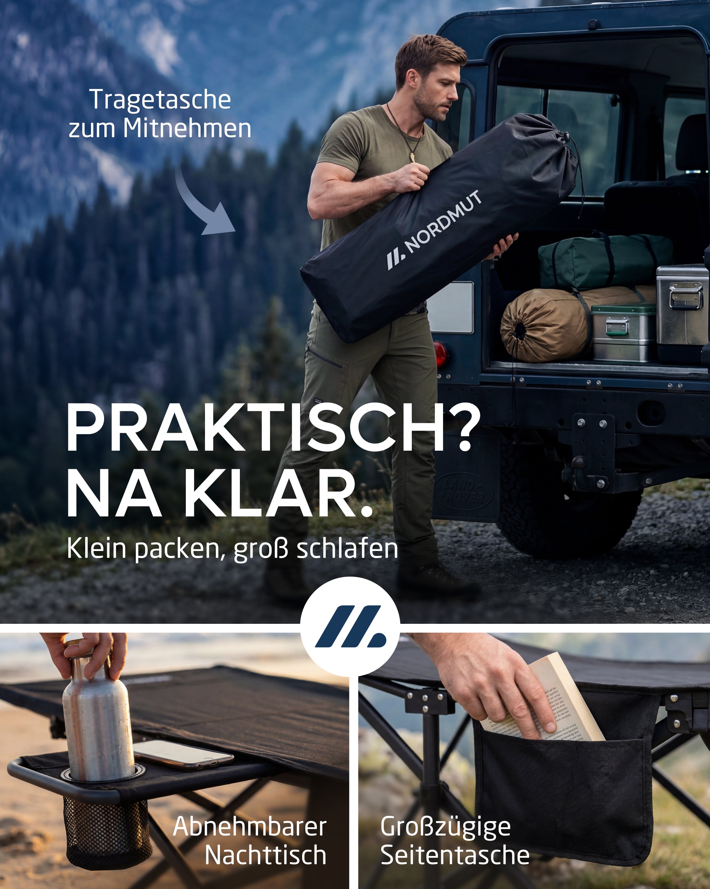 Nordmut Kebne brandina campeggio antracite materassino
