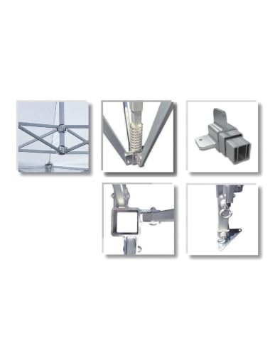 Bertoni Master 4x8 Struttura Gazebo Senza Tetto Alluminio