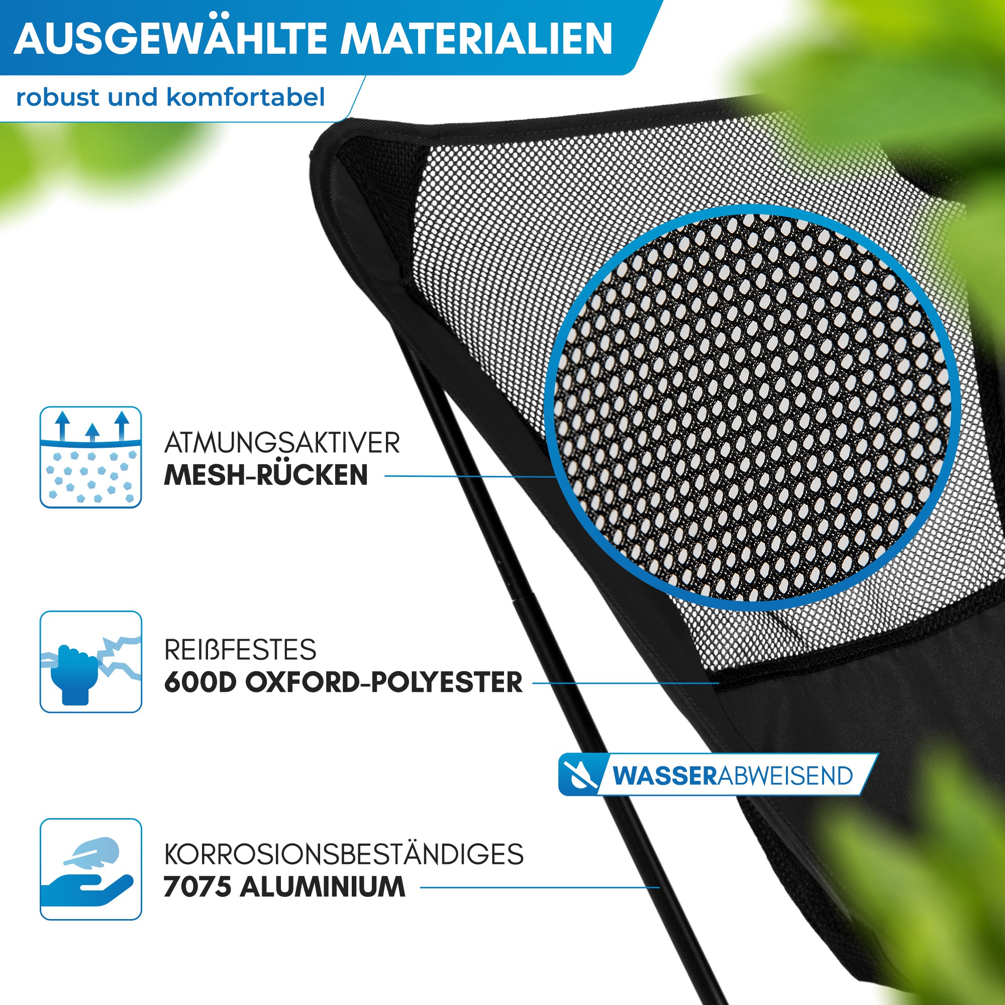 Nordmut Allakas sedia campeggio ultraleggera nero 1 pezzo