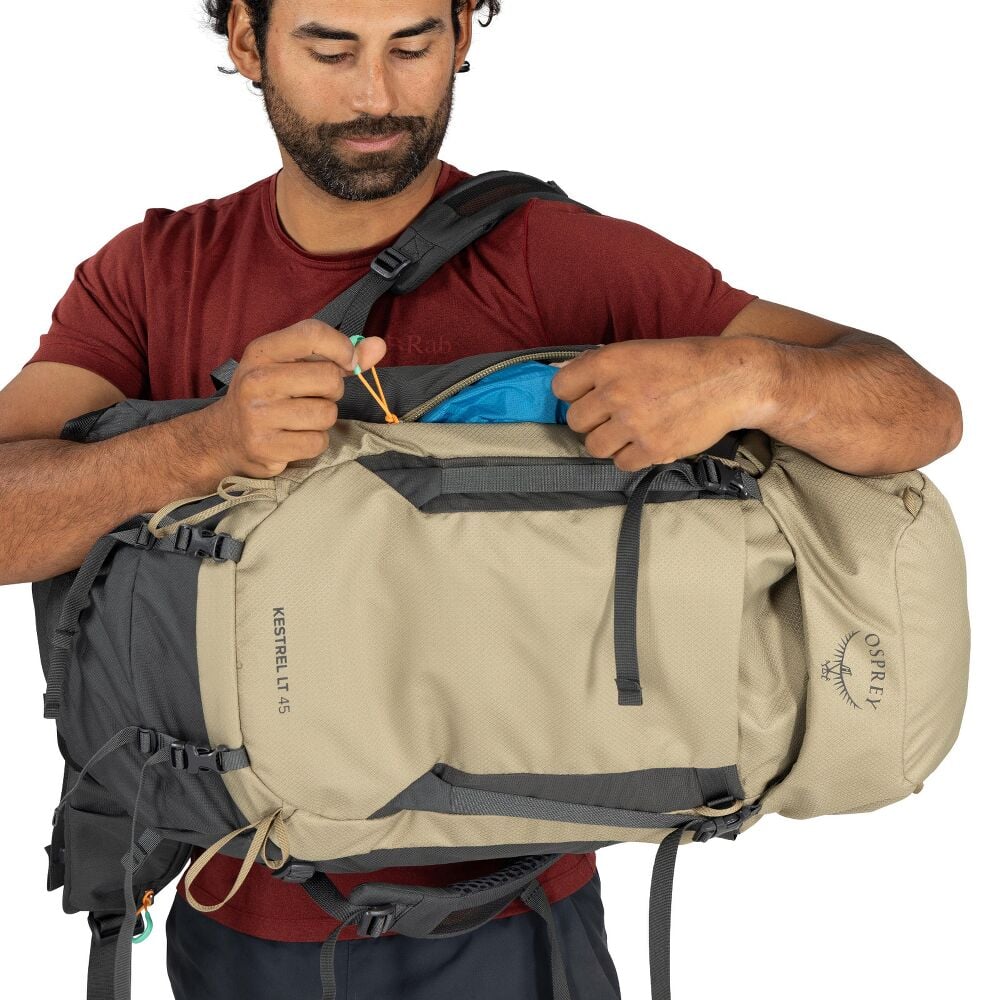 Osprey Kestrel Lt zaino verde 45l backpacking