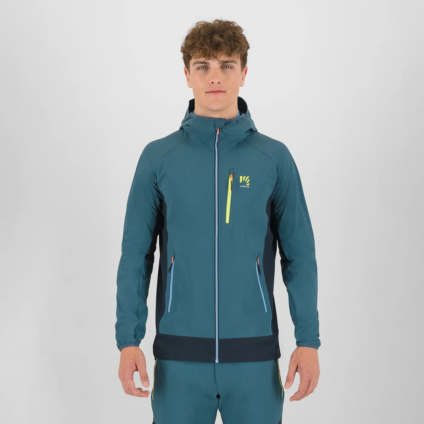 Karpos Parete Evo giacca antivento alpinismo cappuccio