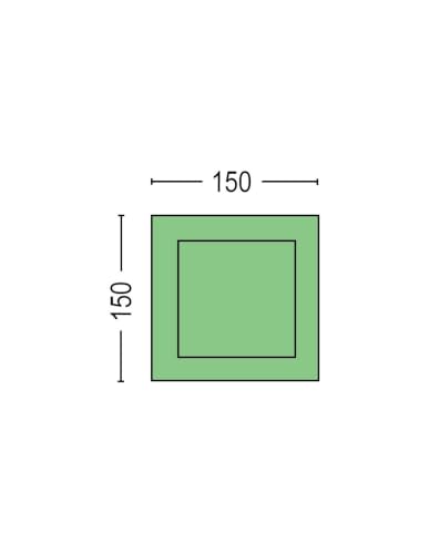 Bertoni Bistrot 225 tenda multiuso 150x150 cm acciaio