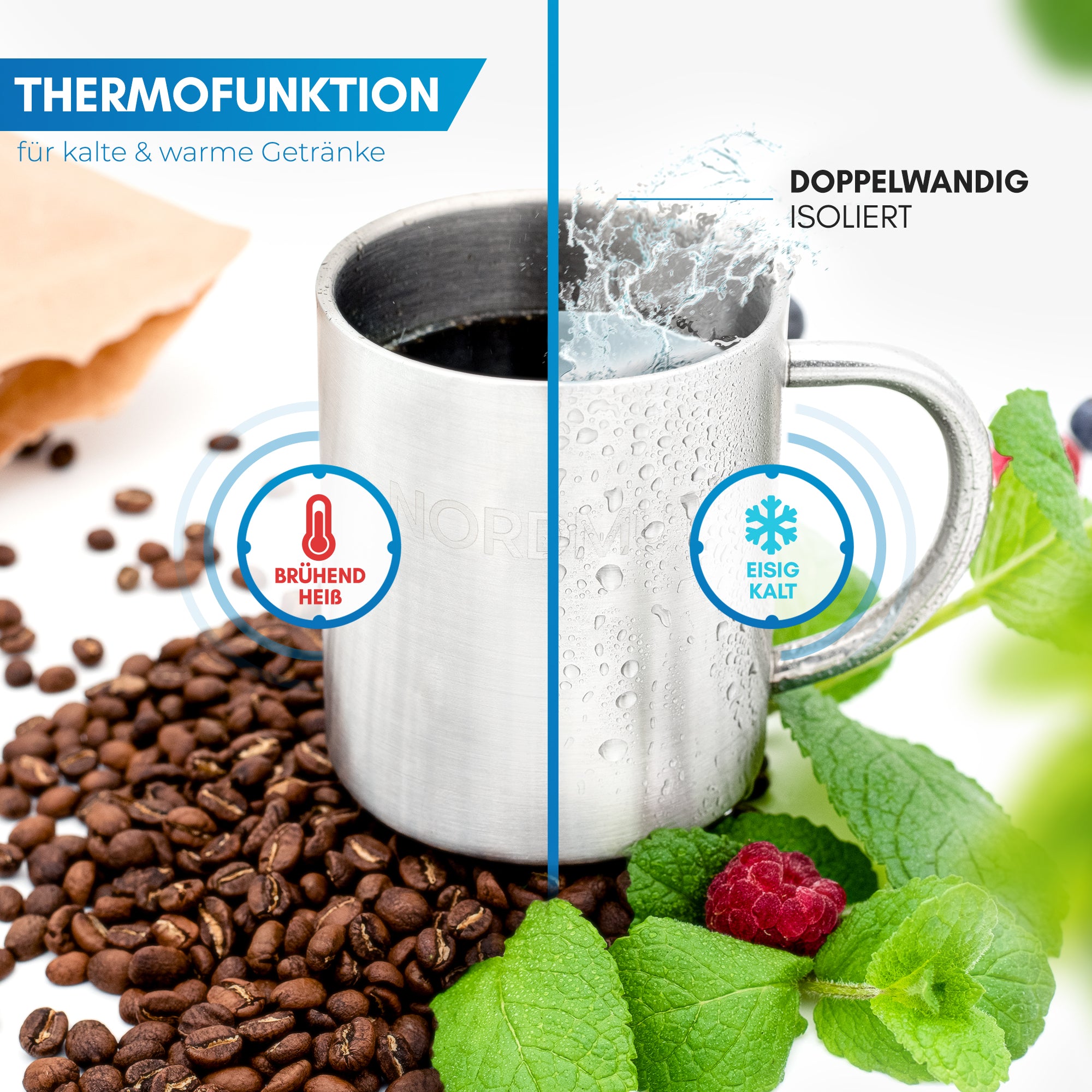 Nordmut Viskan tazza termica acciaio 300 ml