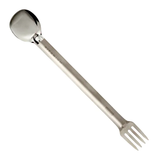 Vargo Titanium Utensils Long Handle Fork-N-Spoon Posata Titanio