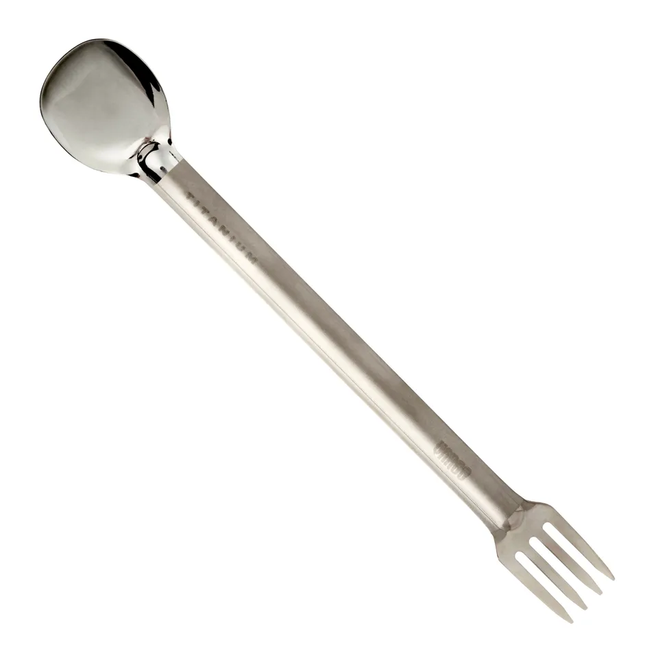 Vargo Titanium Utensils Long Handle Fork-N-Spoon Posata Titanio