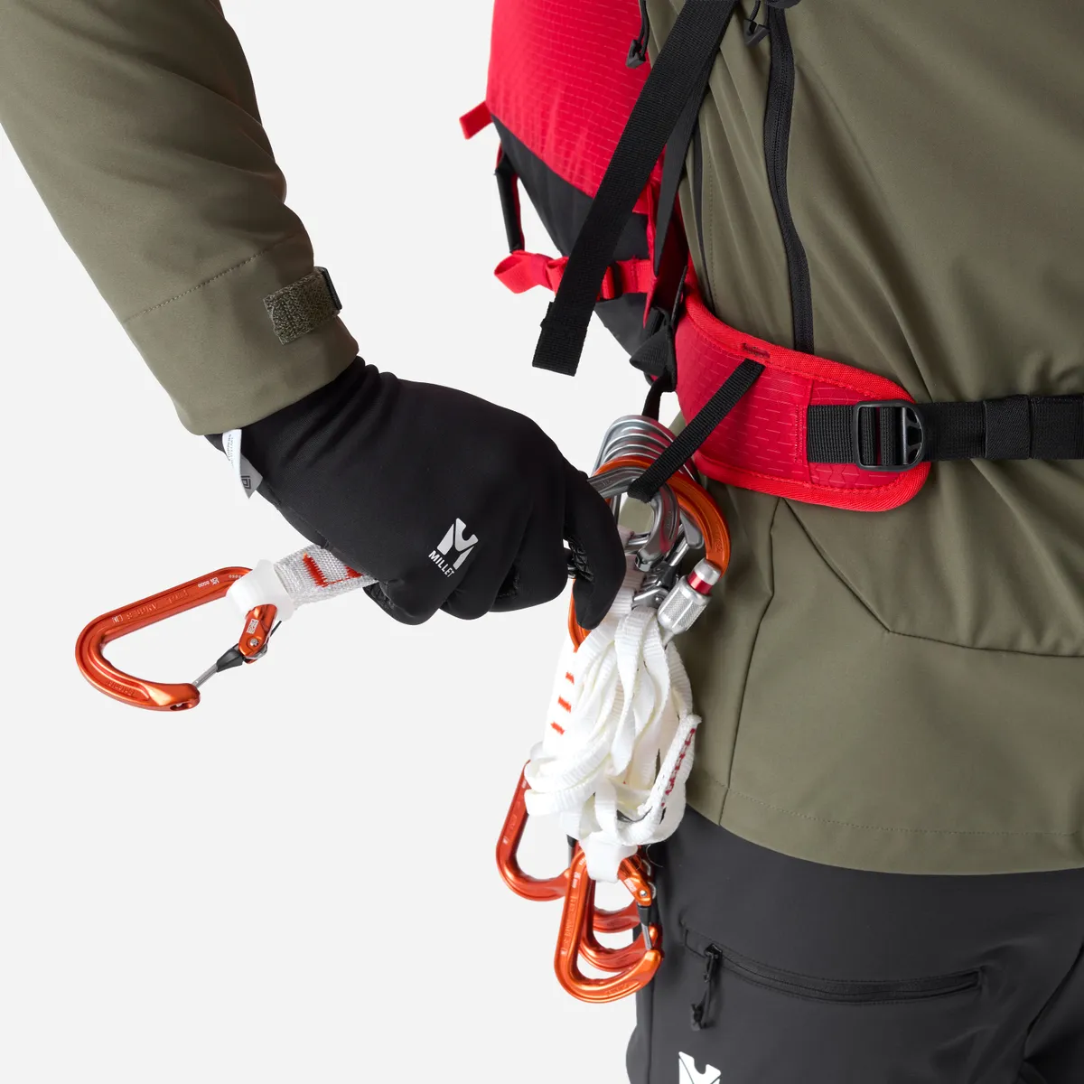 Millet Prolighter zaino rosso 38+10l scialpinismo