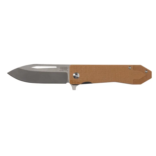Vargo Sobata-815 Coltello Titanio G10 Tan Outdoor