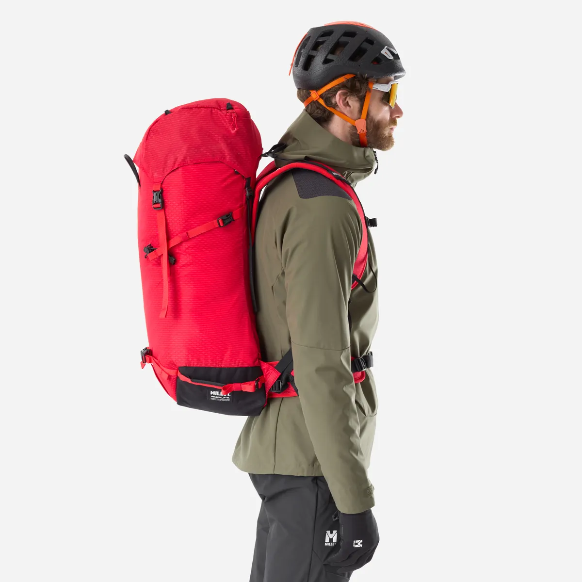 Millet Prolighter zaino rosso 38+10l scialpinismo