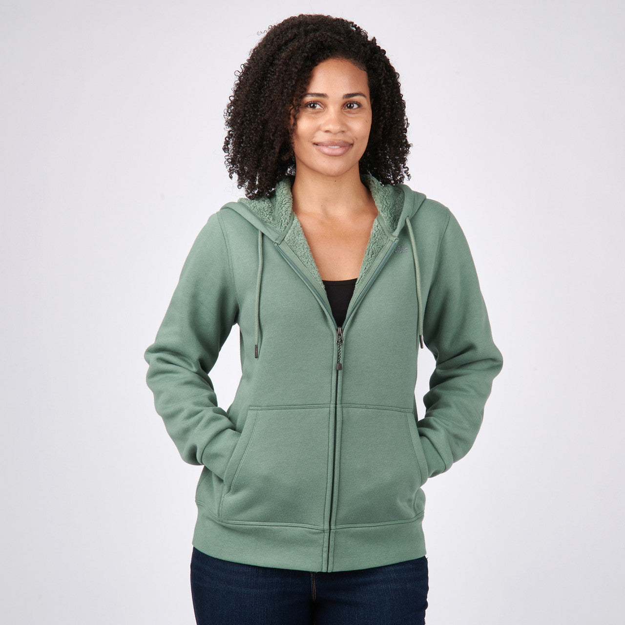 Sierra Designs Angora felpa donna MD Mulberry pile cappuccio