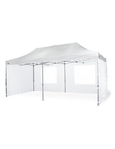 Bertoni Piramide tetto gazebo 3x6 bianco PVC