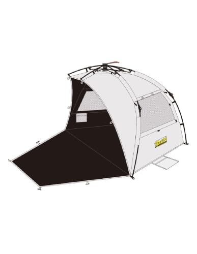 Bertoni Velobeach Black White tenda spiaggia UPF50+