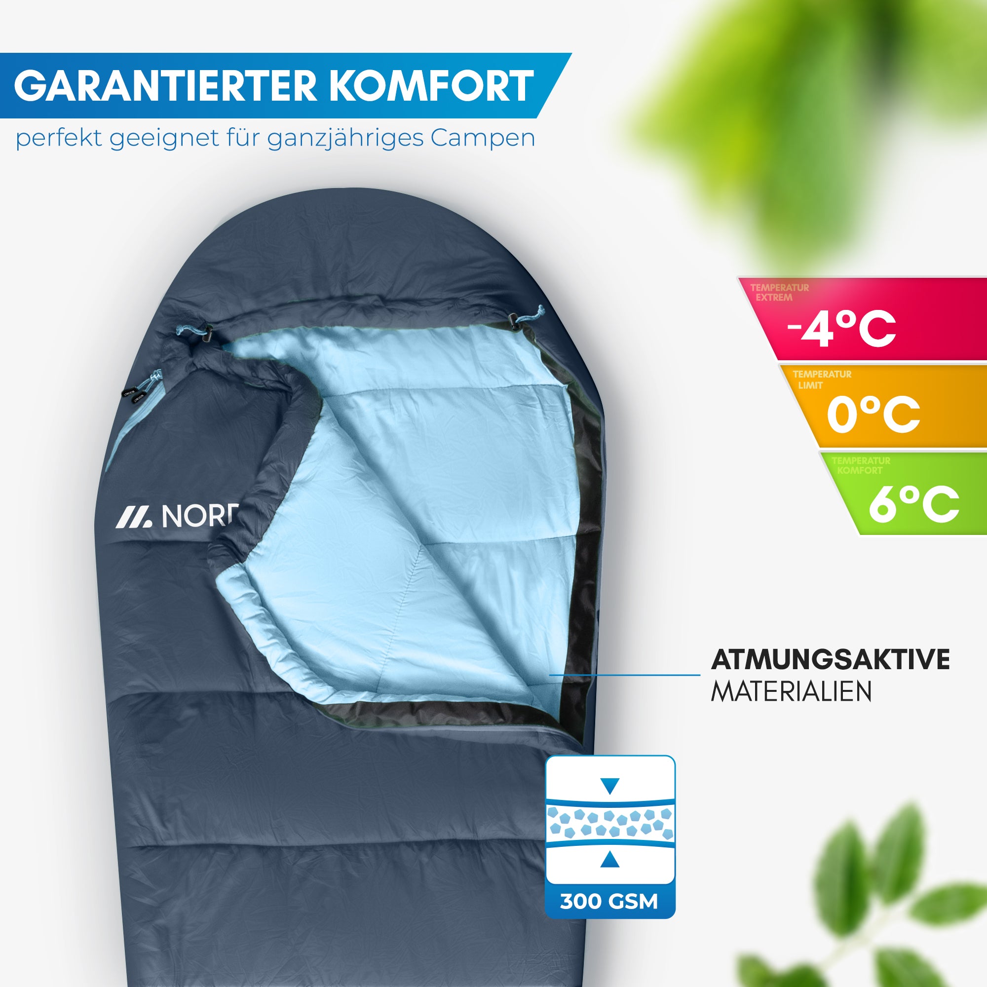 Nordmut Abisko Sacco a Pelo 3 Stagioni Grigio Scuro