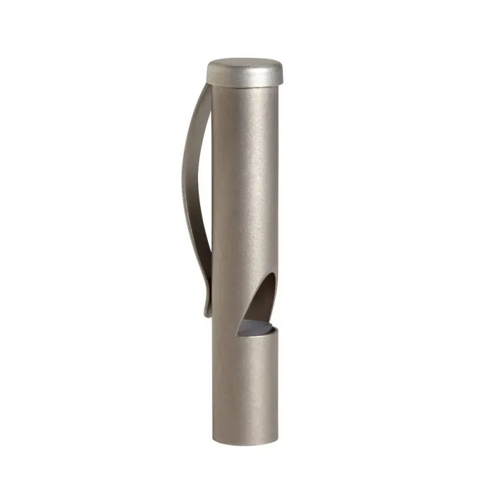 Vargo Titanium Tools fischietto emergenza titanio con clip
