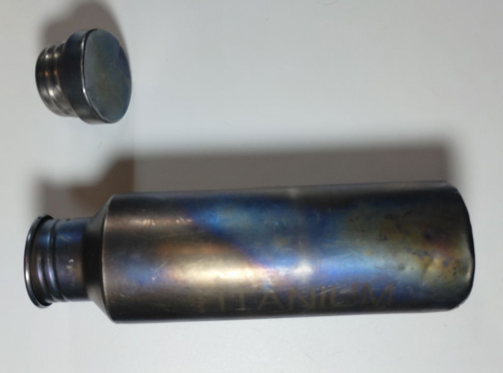 Vargo Titanium Water Bottle borraccia titanio tappo titanio
