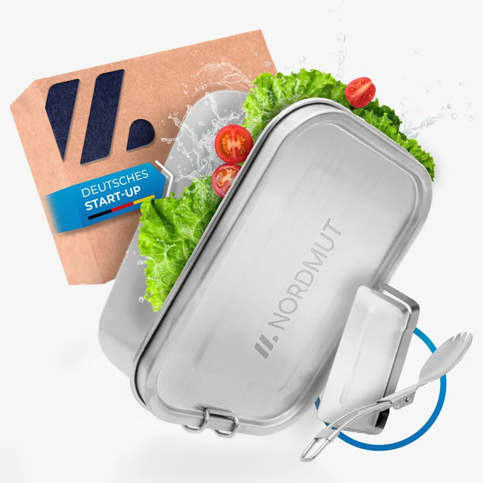 Nordmut Flekke Portapranzo Acciaio 800 ml Inox
