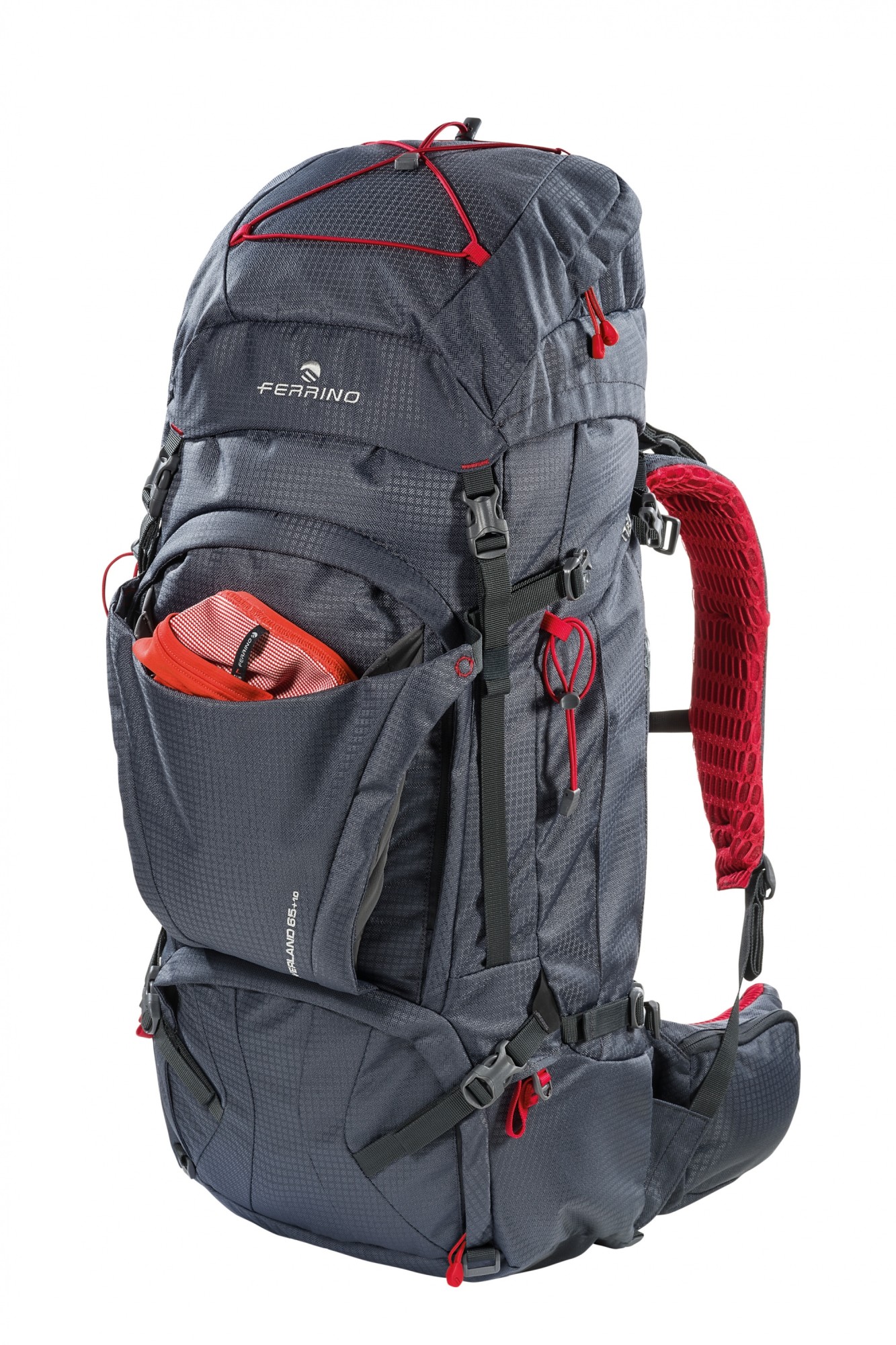 Ferrino Overland 65+10L Zaino Grigio Scuro da Spedizione