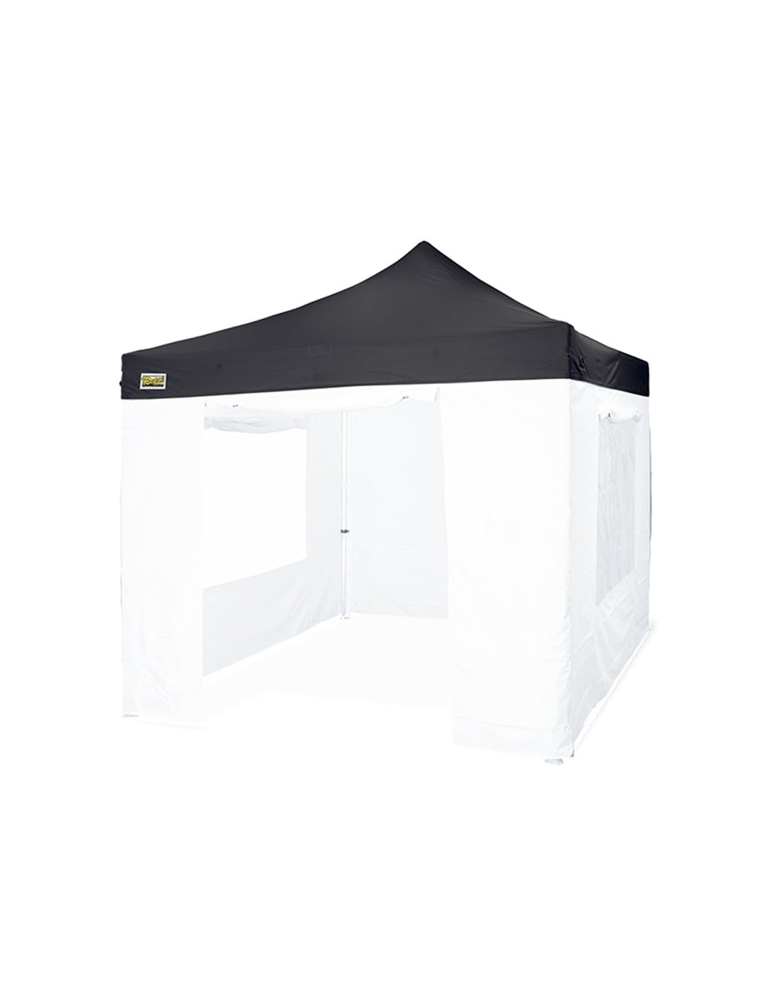 Bertoni Piramide Tetto Gazebo 3x3 Nero PVC 500D