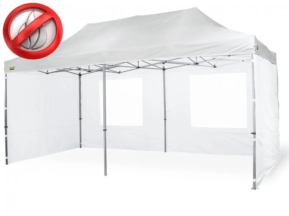 Bertoni Piramide 3x6 Tetto Gazebo Bianco 500D