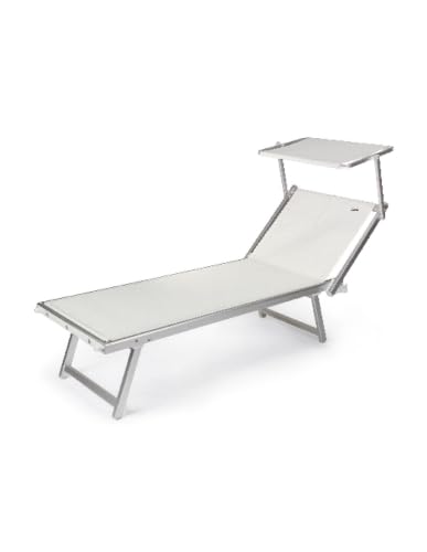 Bertoni Riccione Blue lettino alluminio 194x61 cm