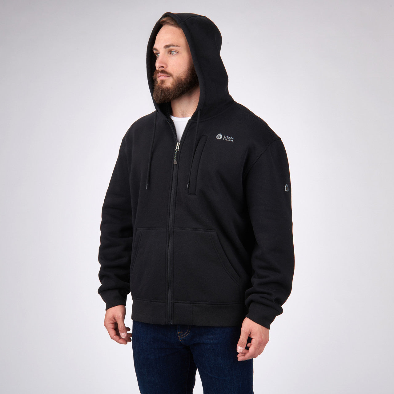 Sierra Designs Angora Hoodie felpa pile uomo Nero M