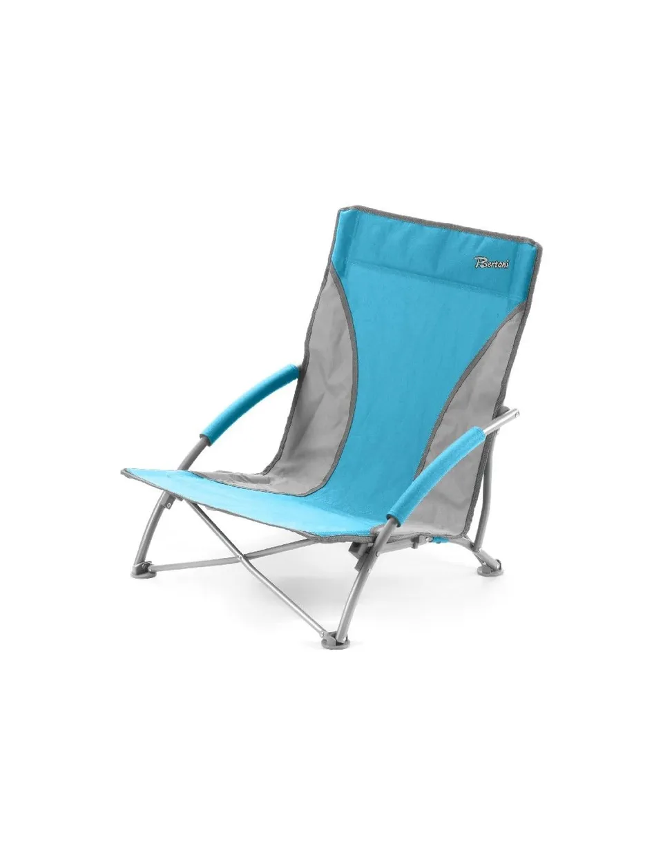 Bertoni Ponza Blue Sedia Spiaggina Ferro 54cm 120kg