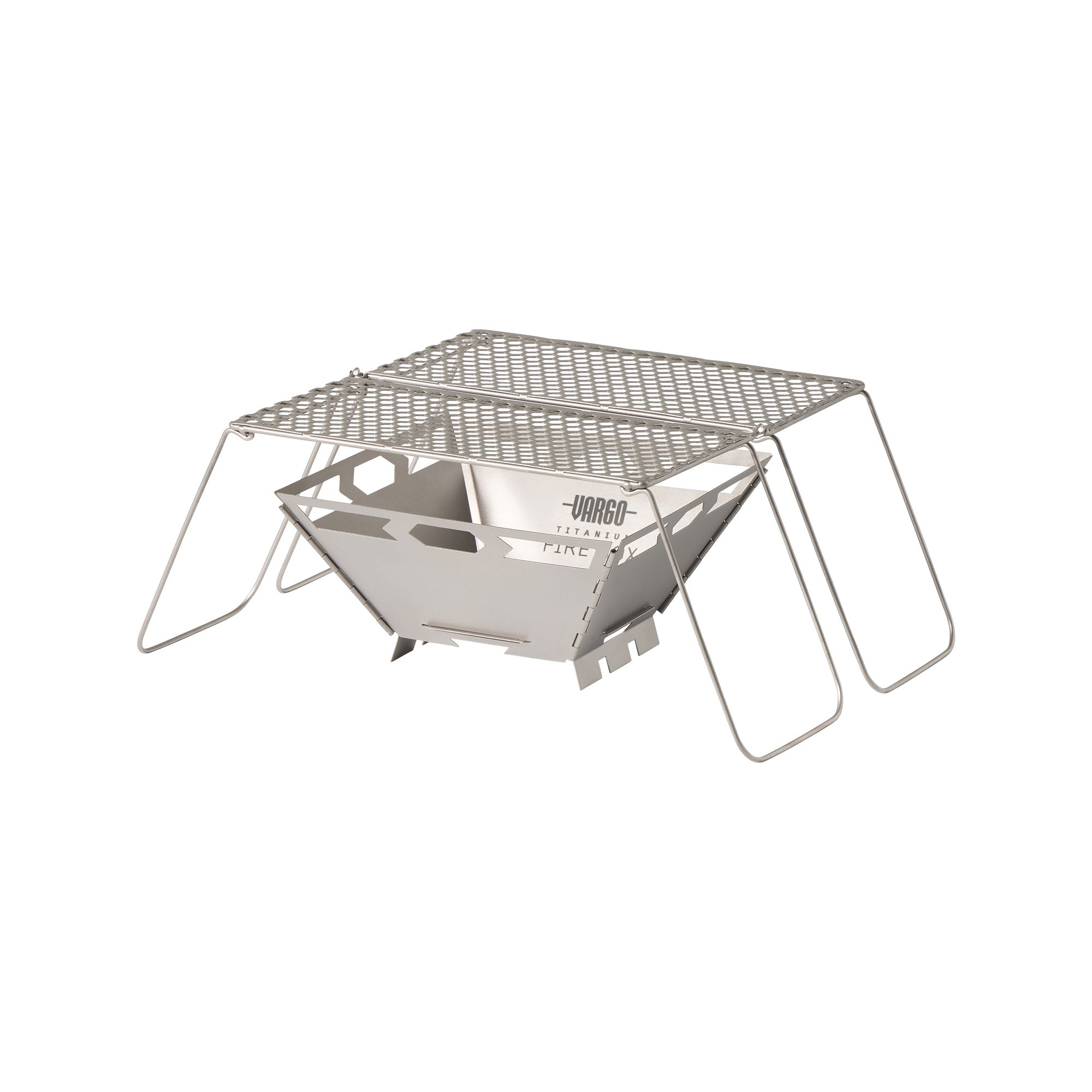 Vargo Fire Box Grill 2.0 griglia titanio pieghevole ultraleggera