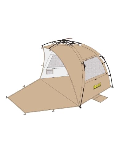 Bertoni Velobeach Sand tenda spiaggia azzurra anti UV con finestre