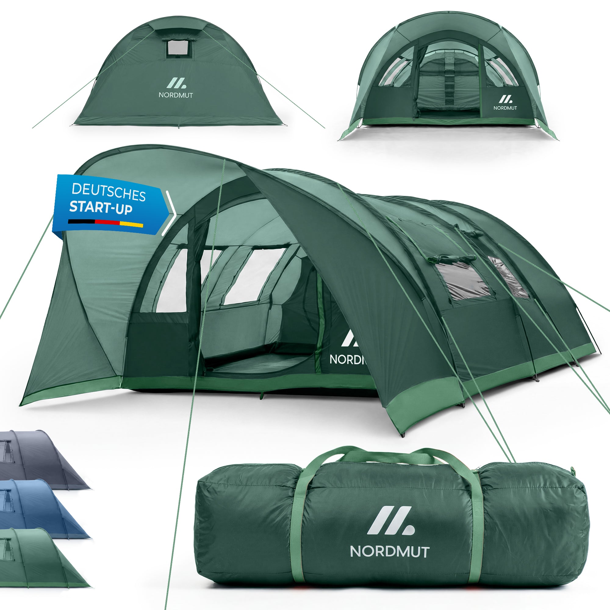 Nordmut Meekon tenda tunnel 6 persone blu