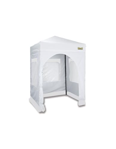Bertoni Gazebo Rapido 150 Bianco con Laterali Nero PVC