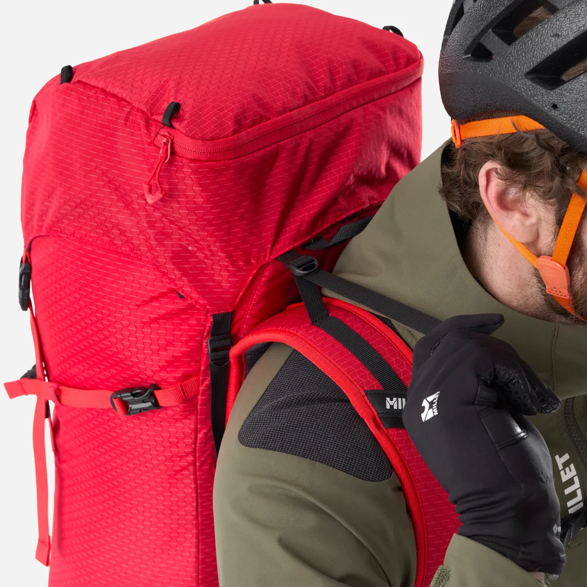 Millet Prolighter zaino rosso 38+10l scialpinismo