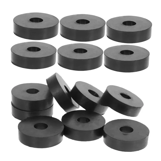 Tokidny Set 25 Gommini Antivibranti Gomma Neri Bulloni