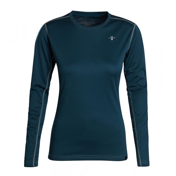 Vargo Epidote Maglia Donna Manica Lunga Bianca Slim Fit