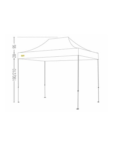 Bertoni Expo 3x4,5 Gazebo automatico bianco impermeabile