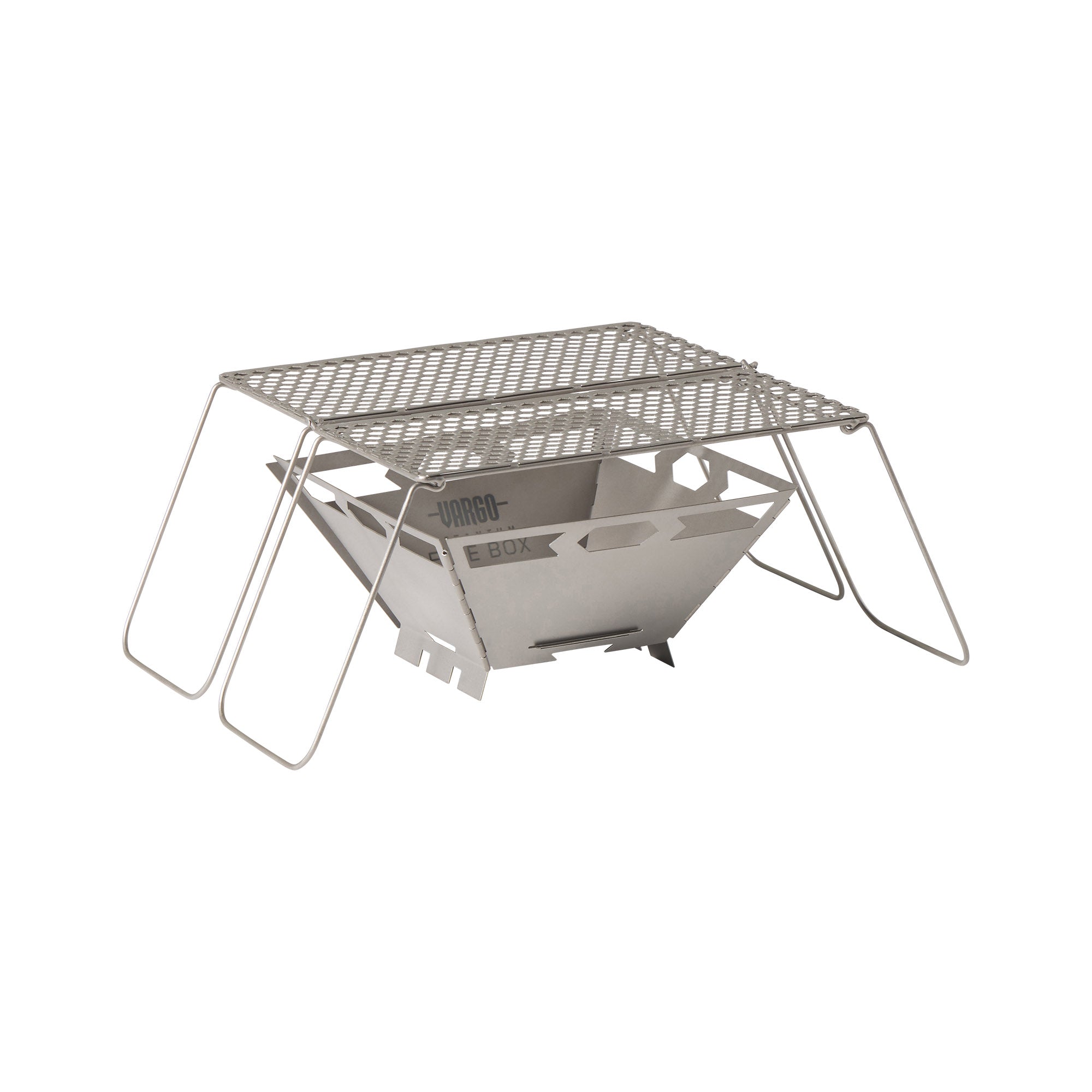 Vargo Fire Box Grill 2.0 griglia titanio pieghevole ultraleggera