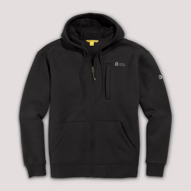 Sierra Designs Angora Hoodie felpa pile uomo Nero M