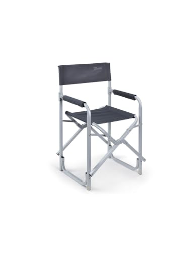 Bertoni Quadra Sedia regista alluminio grigio scuro